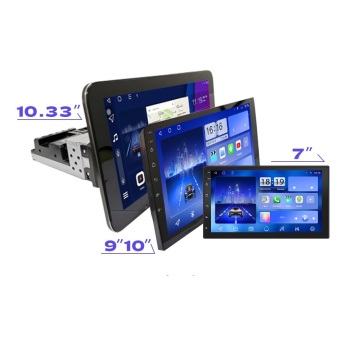 5 to 10.33 Inch 1DIN Car Radio: Android Stereo with Touch Screen & Multimedia Player