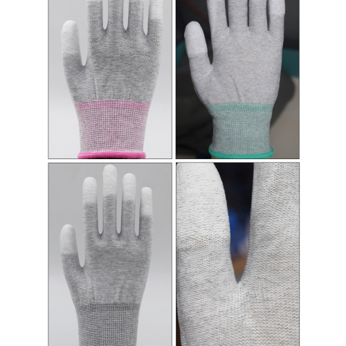 Carbon Fiber PU Coated Finger Gloves