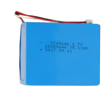 저온 774564 3.7V 20300mAh 리튬 폴리머 배터리