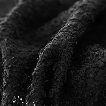 White waxberry Italy Black Circle Tweed Fabric Garment Material Autumn Women Jacket Coat Sewing Cloth Tailor Textile Freeshippin