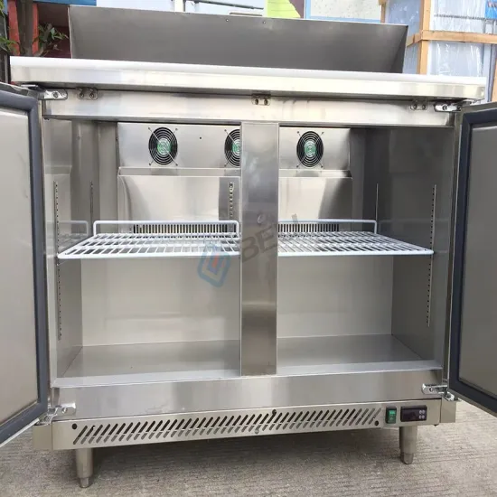 Platform Refrigerator Commercial Kitchen Worktable Freezer Stainless Steel Restaurant Fridge Kitchen Refrigerator