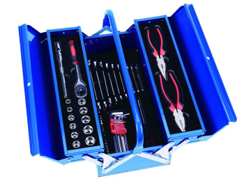 professional household tools set in tool chest