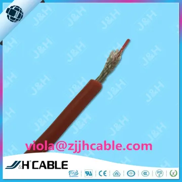 OEM high temperature resistant cable copper wire conductor teflon insulation braiding shield silicone jacket