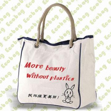 Canvas Shoulder Bag, Customized Colors, Logos and Sizes are Accepted