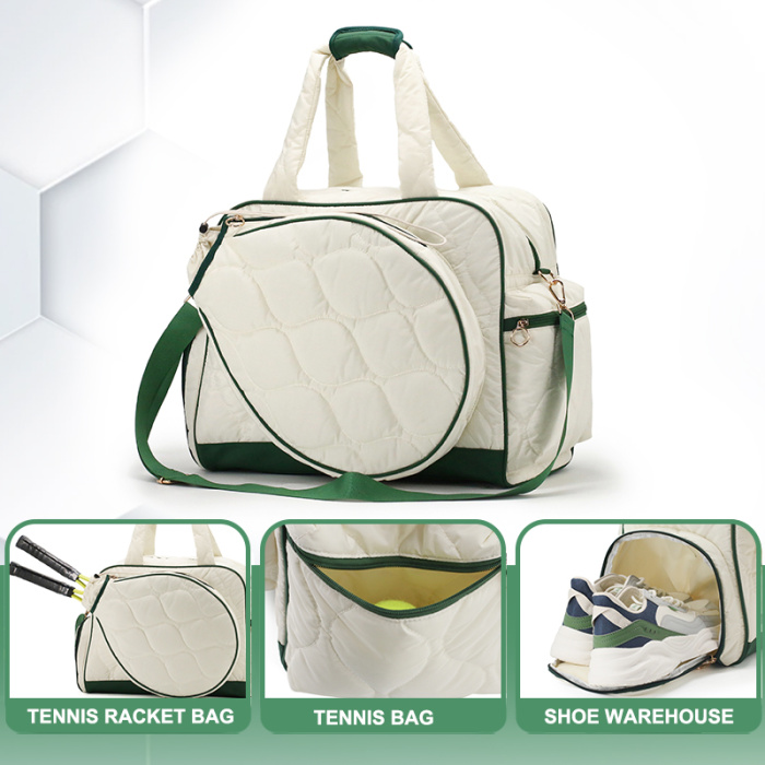 Pickleball Paddle Carry Bag With Shoe Compartment