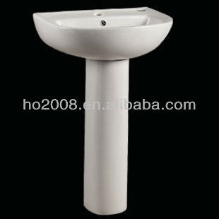 Bathroom Sink Sanitary Ware Ceramic Pedestal Basin HB-2012