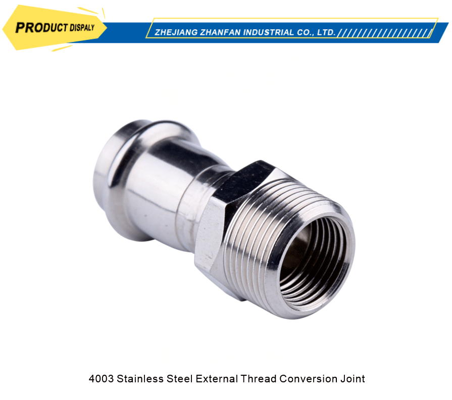 External thread stainless connector