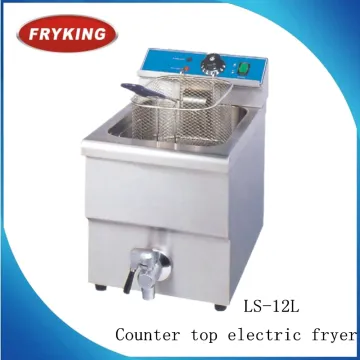 Dual tank commercial restaurant steel electric countertop deep fryer