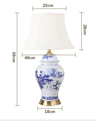 Chinese Style Ceramic Desk Lamp - Hot Selling Home Decor