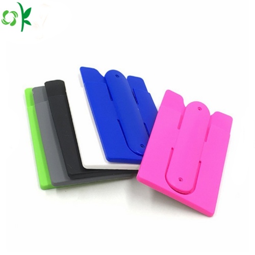 Silicone Card Holder Wonderful Color Silicone Credit Card Holder for Phone Manufactory