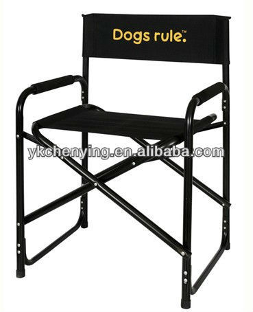 Black camping director chair CY8036