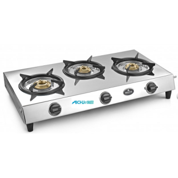 Kompor Gas Meja Bonus 3 Burner SS