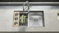 Terlaris stainless steel 304 wastafel dapur buatan tangan