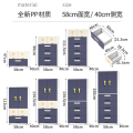 Multi Functional Plastic Wardrobe with Plastic Cabinet