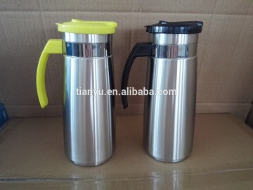 stainless steel single wall cold water bottle/jug,ice water jug,ice water pot