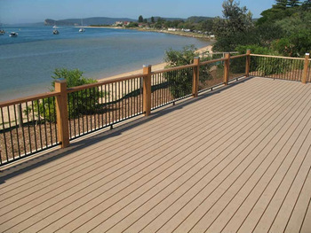 2015 New Model! Easy installation- Wood Plastic Outdoor WPC DIY Railing.