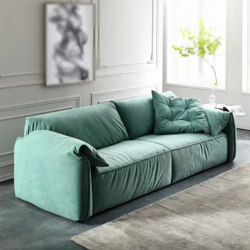 New tech velvet grey fabric sofa