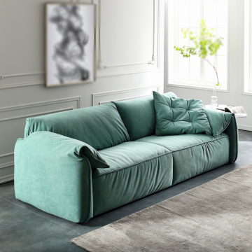 Bagong Tech Velvet Grey Fabric Sofa