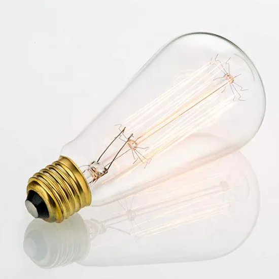 Cheap Wholesale Amber Clear Glass ST64 40W E27 220V Edison Bulb