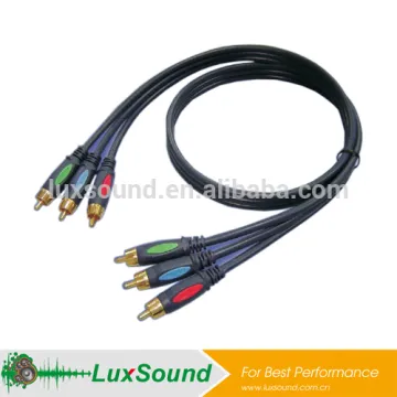 A/V cable, MOLDED RCA male to RCA male A/V cable,