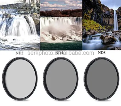 Professional 52mm ND Filters Kit - ND2 ND4 ND8 Camera Lens Filters for DSLR