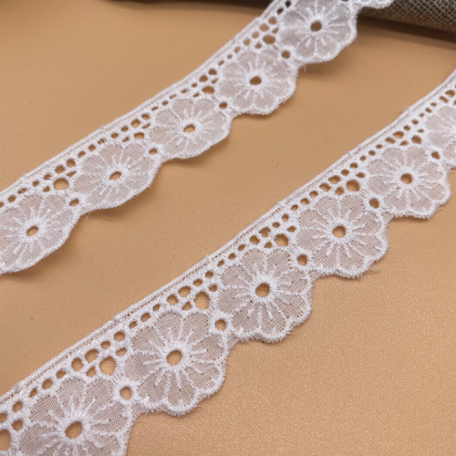 african organza white hand cut lace fabric bridal lace trim embroidery trims for curtains ivory flower