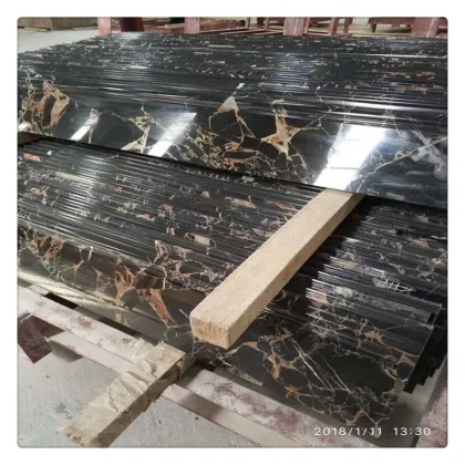 Michael Angelo Black Gold Polished Marble Slabs for Wall and Floor Tiles