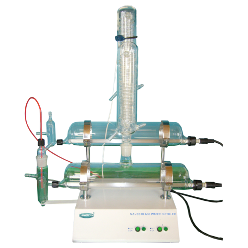 Chauffé par des tuyaux de quartz distiller d&#39;eau en verre SZ-93