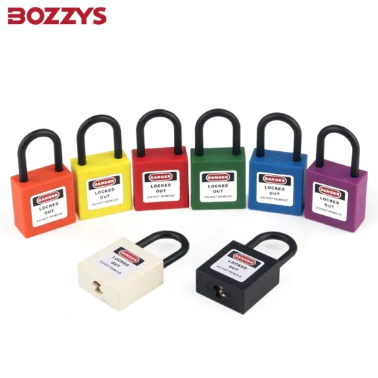 Custom Waterproof Non-conductive Mini Coloured Loto Safety Padlock with Master Key