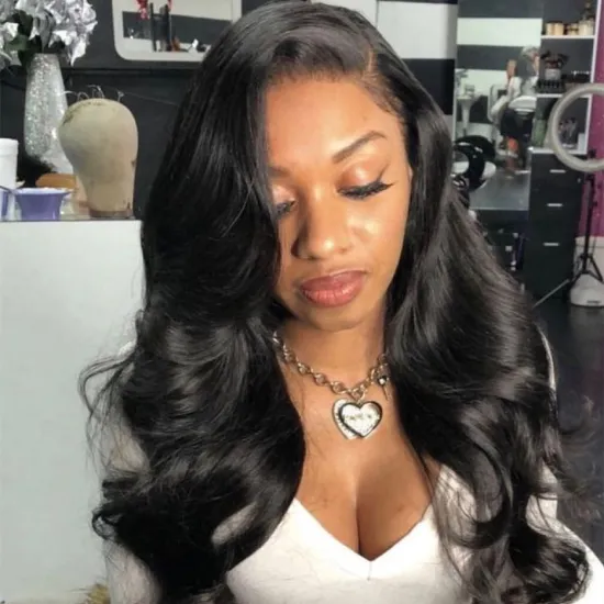Beauty Youth body wave frontal lace front wigs brazilian body wave human hair brazilian mech with closure
