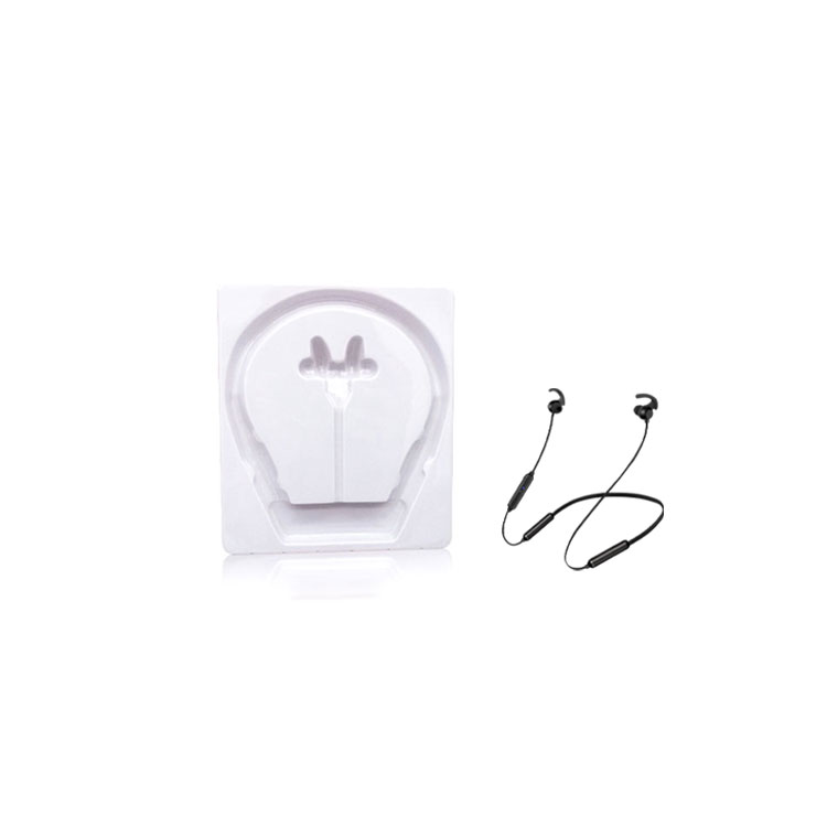 OEM kapangidwe rectangle earphone pulasitiki chithuza thireyi