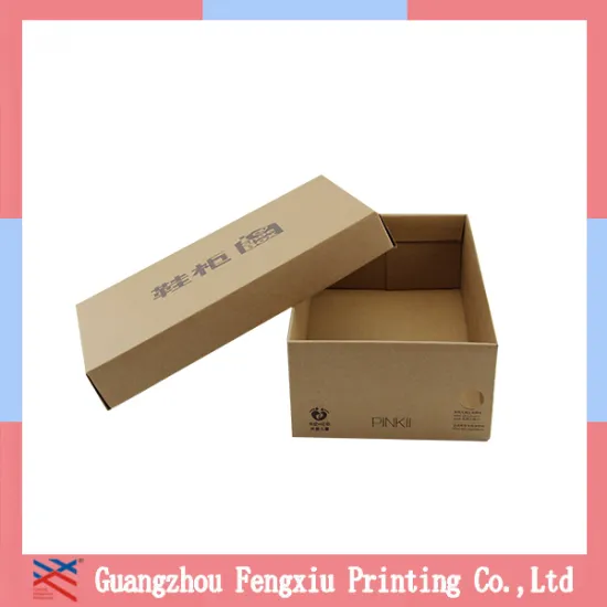 Cheap OEM Printed Corrugated recyclable Cardboard Gift Box for shoe packaging
