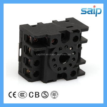 Flame Retardance PA66 11 Pin Relay Socket (PF113A-E)