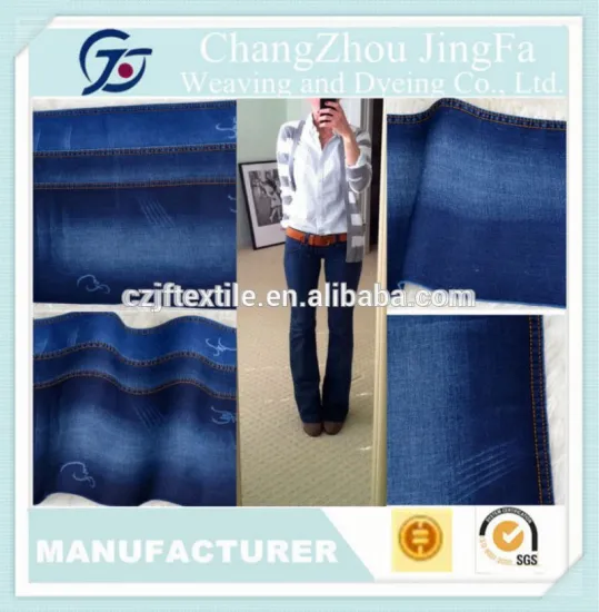 JF-K1286 Heavy Polyester Cotton Twill Denim Fabric For Shorts