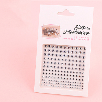 Adesivi per glitter per glitter di ombretto multicolori adesivi a diamante acrilico per il trucco