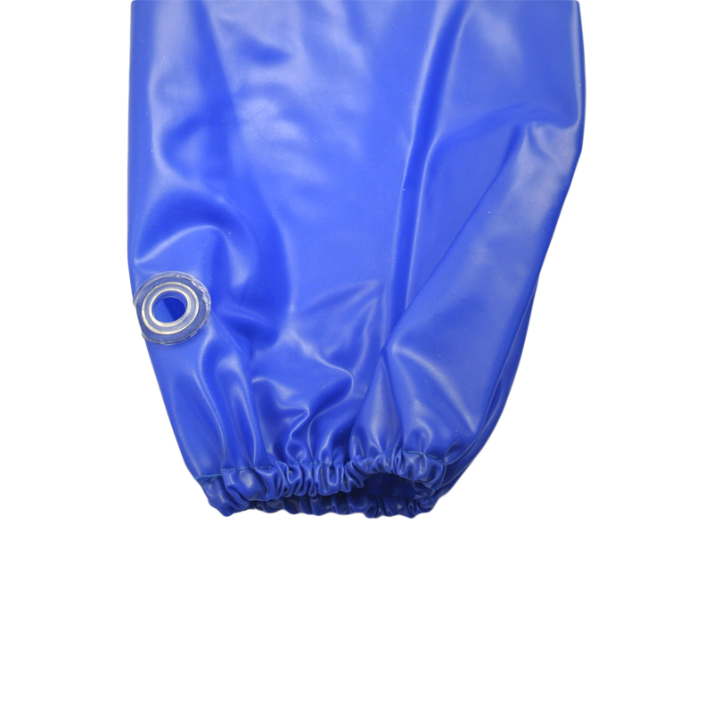 Guanti blu in PVC blu con polsino rinforzato