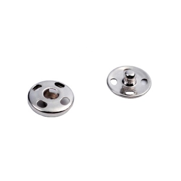 2 parçalı Yuvarlak Metal Dikiş Snap Düğmeleri (BM10040#) - Düz arkaya, yıkanabilir ve kaplama süslemeleri