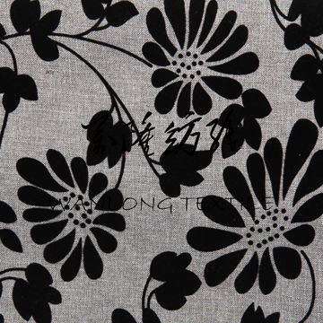 Flocking Imitation Linen for Upholstery, Made of 100% Polyester