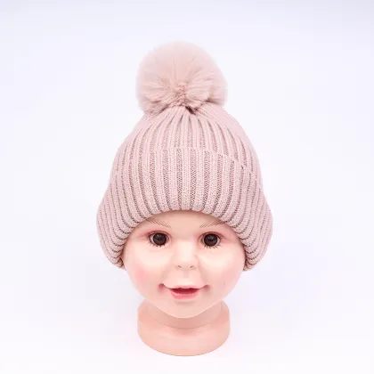 Cute children's knitted hat