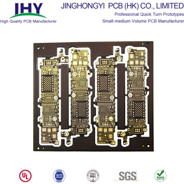1オンス銅厚浸漬金高周波8層金指PCB