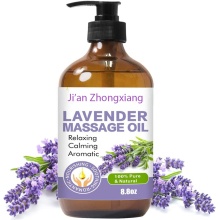 Lebo ya kibinafsi ya mafuta ya massage na lavender ya rose kwa ngozi yenye unyevu kupumzika ina mafuta ya kubeba jojoba almond