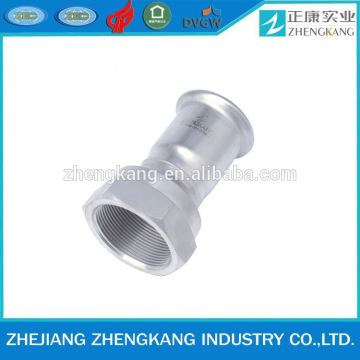 stainless steel high pressure female thread adapter