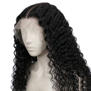 Curly Human Hair Lace Closure Wig