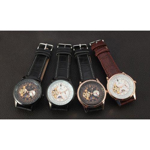 3 atm waterproof alloy stainless mechanic watch