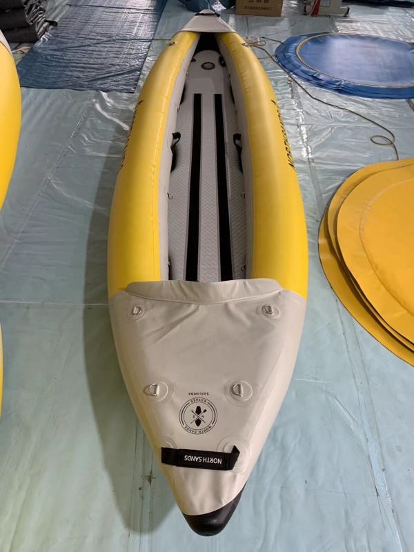 4m Length Double Drop Stitch Foldable PVC Inflatable Kayak for River Fishing (OEM ODM Available)