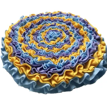 Geerduo Durable Polar Fleece Felt Multicolor Pet Dog Feeding Snuffle Mat