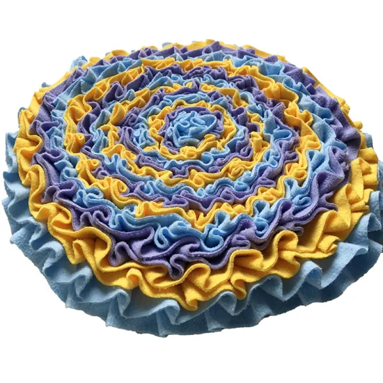 Geerduo Durable Polar Fleece Felt Multicolor Pet Dog Feeding Snuffle Mat