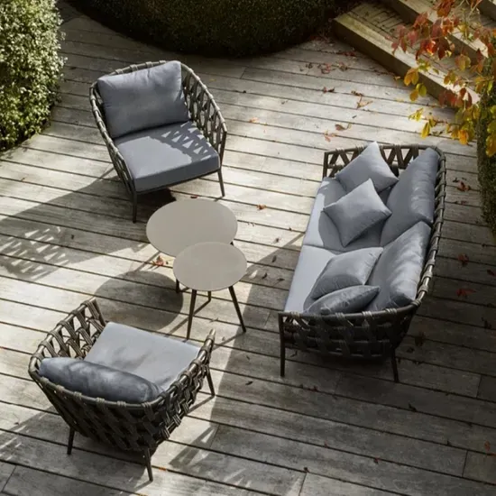 Modern Luxury Aluminum Garden Sofa Set