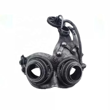 Venetian Cyborg Steampunk Half-Face Mask for Men - Costume Party, Prom, Halloween
