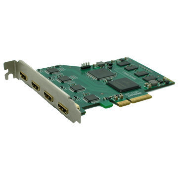 PCI-e Card, Simultaneously Capture 4 HD 1,080P 60Hz Signal,Support HDCP,Third-party Software and SDK